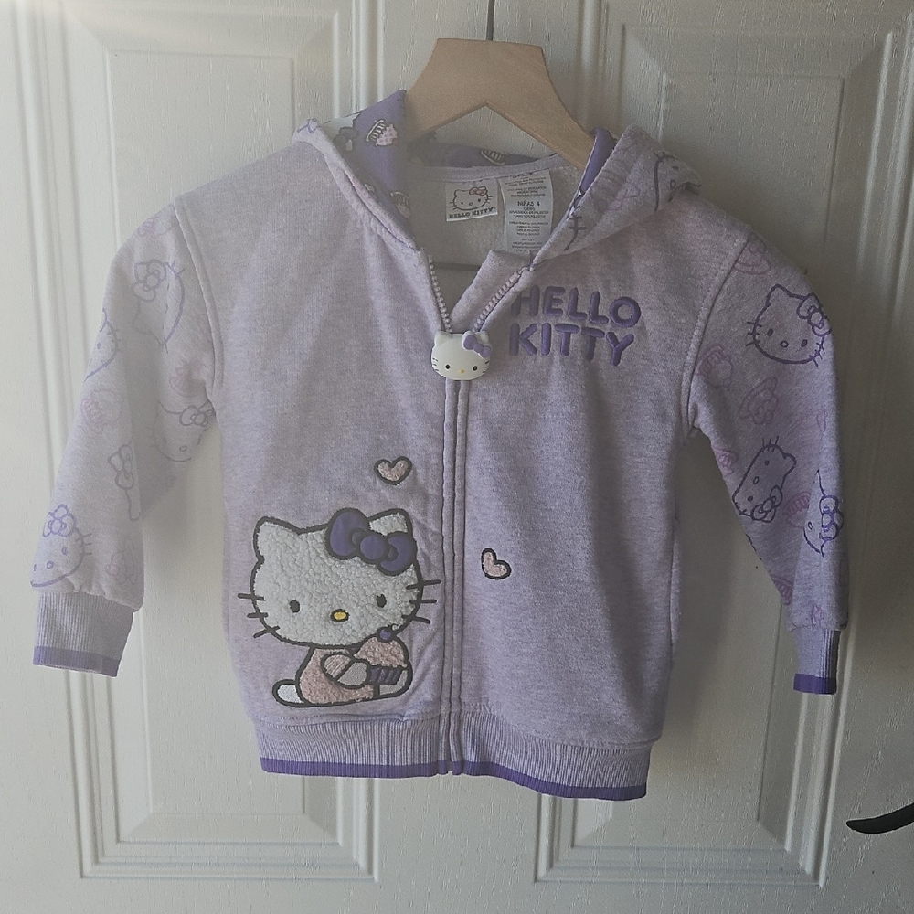 Hello Kitty Lavender Kids Sweatshirt, Toddler size 4
